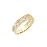 Immaculate Vegan - BLOOMTINE Illuminess™ Gold Vermeil Combi Stack Ring