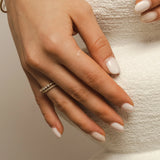 Immaculate Vegan - BLOOMTINE Illuminess™ Gold Vermeil Combi Stack Ring