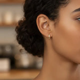 Immaculate Vegan - BLOOMTINE Mini Halo Wings™ Gold Vermeil Moissanite Huggies | Ethereal Celestial Hoops Gold