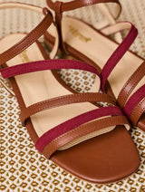 Immaculate Vegan - Minuit sur Terre Hysope Vegan Leather Sandals | Camel