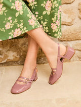 Immaculate Vegan - Minuit sur Terre Harmony Patent Vegan Leather Shoes | Rose Ballet