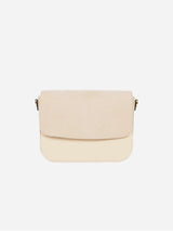 Immaculate Vegan - Ashoka Paris Bamboo Leather & Suede Brigitte Vegan Shoulder Bag | Cream