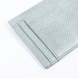 Immaculate Vegan - ASHOKA Paris Porte-Cartes Zippé Uppeal™ Lézard Bleu Gris