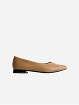 Immaculate Vegan - Bohema Diana Women's Vegea® Grape Leather Vegan Square Toe Pumps | Caramel