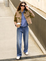 Immaculate Vegan - Baukjen Nata Organic Cotton Cropped Jacket | Taupe