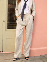 Immaculate Vegan - Baukjen Henrietta Linen Trousers | Neutral