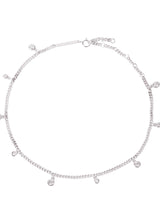 Immaculate Vegan - BLOOMTINE Illuminess™ Premium Sterling Silver 'Apah Water Goddess' Droplet Anklet