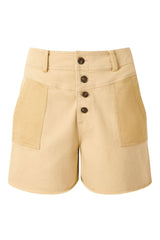 Immaculate Vegan - KOMODO DESERT - Organic Cotton Shorts - Dark Sand
