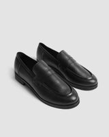 Immaculate Vegan - Bohema Dakota Women's Vegea® Grape Leather Loafers | Black