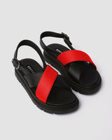 Immaculate Vegan - Bohema Glare Sandals Red made of vegan corn leather