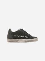 Immaculate Vegan - Lazuli My I'm Not Your Toy Tennis Sneakers | Black