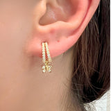 Immaculate Vegan - BLOOMTINE Enchanting Flutterfly™ 14K Gold Vermeil Butterfly Huggies | Gold