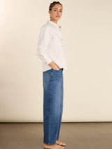 Immaculate Vegan - Baukjen Wyatt Organic Cotton Stretch Denim Barrel Jeans | Blue