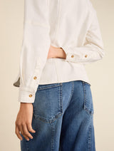Immaculate Vegan - Baukjen Mona Organic Denim Shirt | White