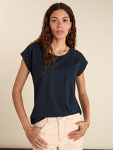 Immaculate Vegan - Baukjen Catherine Organic Cotton Tee | Navy