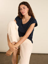 Immaculate Vegan - Baukjen Catherine Organic Cotton Tee | Navy