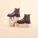 Immaculate Vegan - Russ Women's Vegan Leather Chelsea Boots | Brown