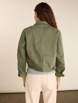 Immaculate Vegan - Baukjen Kristi Organic Cotton Cropped Denim Jacket | Green