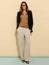 Immaculate Vegan - Baukjen Ivy Organic Rib Zip Collar Top