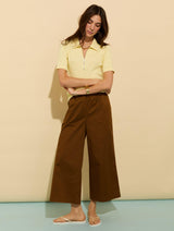 Immaculate Vegan - Baukjen Ivy Organic Rib Zip Collar Top