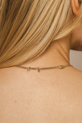 Immaculate Vegan - BLOOMTINE Mini Halo Wings™ 14K Gold Vermeil Diamond Angel Choker | Gold
