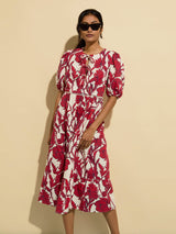 Immaculate Vegan - Baukjen Amelie Organic Cotton Tie Midi Dress