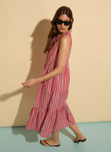 Immaculate Vegan - Baukjen Devi Organic Cotton Tie Midi Dress