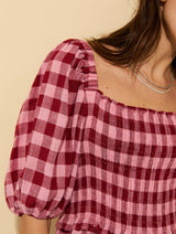 Immaculate Vegan - Baukjen Davina Gingham Midi Dress