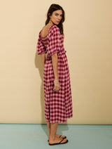 Immaculate Vegan - Baukjen Davina Gingham Midi Dress
