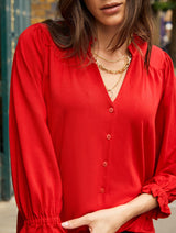 Immaculate Vegan - Baukjen Annie Ruffle Collar Blouse