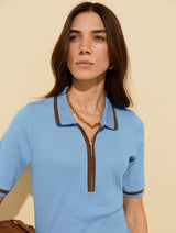 Immaculate Vegan - Baukjen Naomi Organic Rib Zip Collar Top