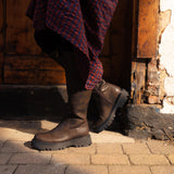 Immaculate Vegan - Bram Women's Vegan Leather Knee High Boots | Brown