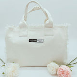 Immaculate Vegan - VEGAN Happy *VEGAN Happy Fringed Tote & Cross-body Bag - Subtle VH Logo