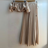 Immaculate Vegan - VEGAN Happy Vegan Satin Crop Top and Pleated Pants Set