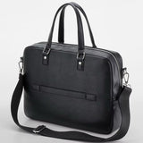 Immaculate Vegan - VEGAN Happy Vegan Leather Tailored Luxe Recycled PU Briefcase | Black Black / One Size