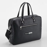 Immaculate Vegan - VEGAN Happy Vegan Leather Tailored Luxe Recycled PU Briefcase | Black Black / One Size