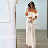 Immaculate Vegan - VEGAN Happy Vegan Satin Crop Top and Pleated Pants Set