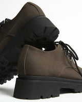 Immaculate Vegan - Bohema Women's No 2 Viridis® Corn Leather Chunky Derbs | Chocolate