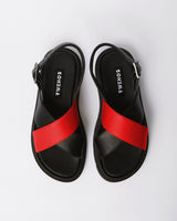 Immaculate Vegan - Bohema Glare Sandals Red made of vegan corn leather