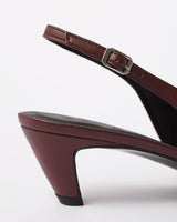 Immaculate Vegan - Bohema Kitten Heels Burgundy pointy toe pumps