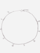 Immaculate Vegan - BLOOMTINE Illuminess™ Premium Sterling Silver 'Apah Water Goddess' Droplet Anklet