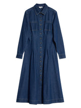 Immaculate Vegan - Albaray Denim Fitted Midi Dress