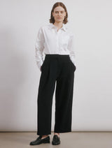 Immaculate Vegan - Albaray Black Tailored Barrel Trouser