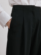 Immaculate Vegan - Albaray Black Tailored Barrel Trouser