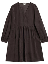 Immaculate Vegan - Albaray Brown Short Cord Pocket Dress