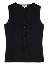 Immaculate Vegan - Albaray Black Longline Knitted Waistcoat