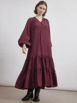 Immaculate Vegan - Albaray Burgundy Spot Dress