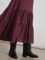 Immaculate Vegan - Albaray Burgundy Spot Dress