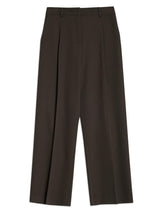 Immaculate Vegan - Albaray Chocolate Tailored Pleat Trouser