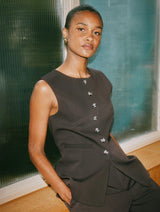 Immaculate Vegan - Albaray Chocolate Tailored Waistcoat